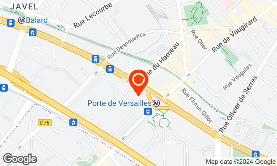 Paris expo Porte de Versailles location map