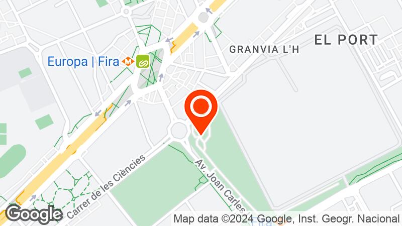 Map of Fira Barcelona - Gran Via location