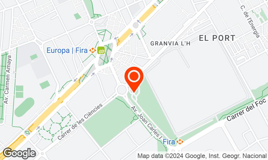 Map of Fira Barcelona - Gran Via