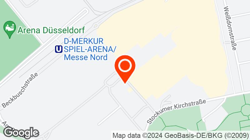 Map of Messe Dusseldorf location