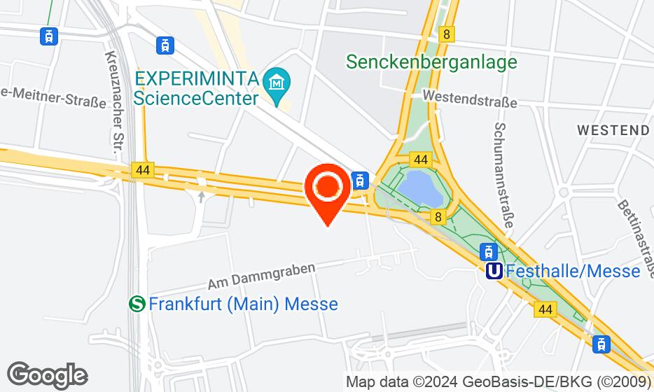 Map of Messe Frankfurt