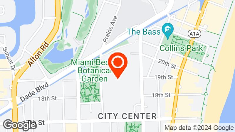 Map of Miami Beach Convention Center location