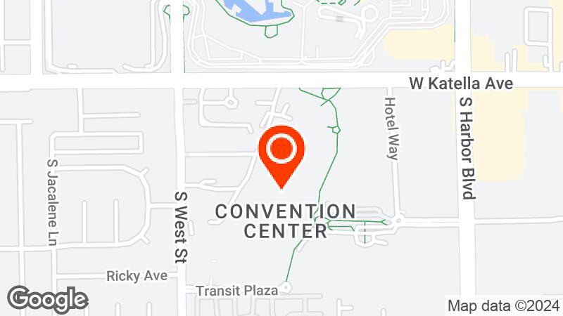 Map of Anaheim Convention Center location