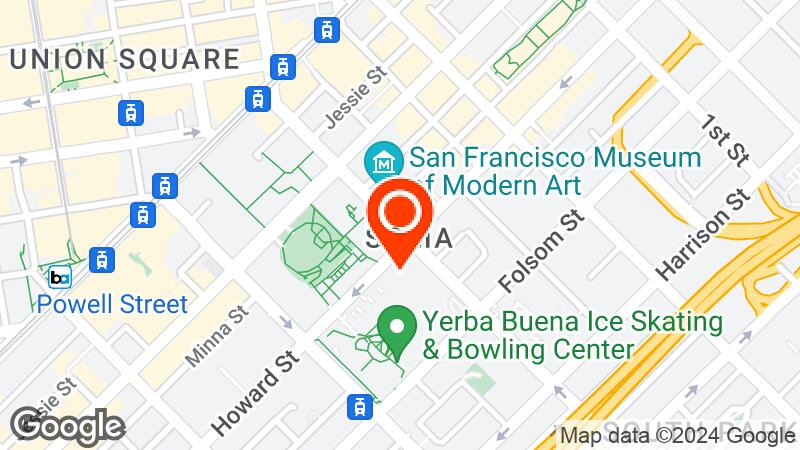 Map of Moscone Convention Center location