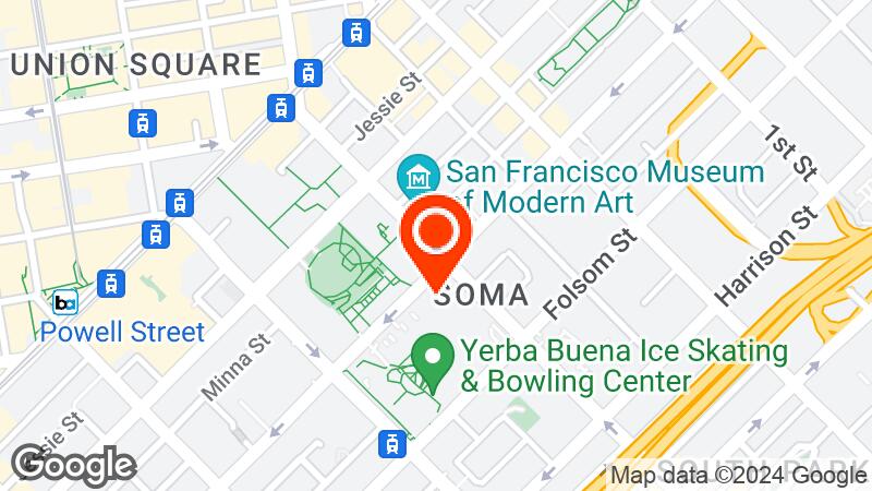 Map of Moscone Convention Center location