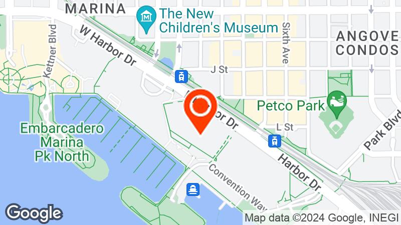 Map of San Diego Convention Center location