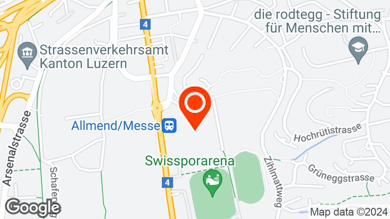 Map of Messe Luzern location