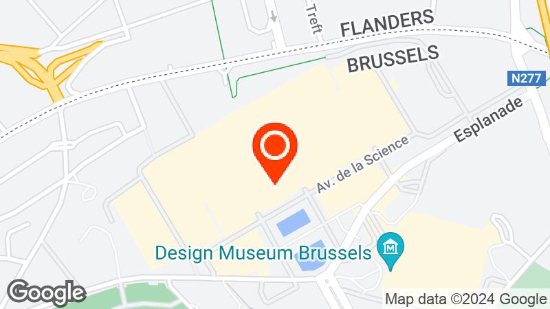 Map of Brussels Expo location