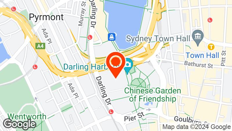 Map of ICC Sydney location