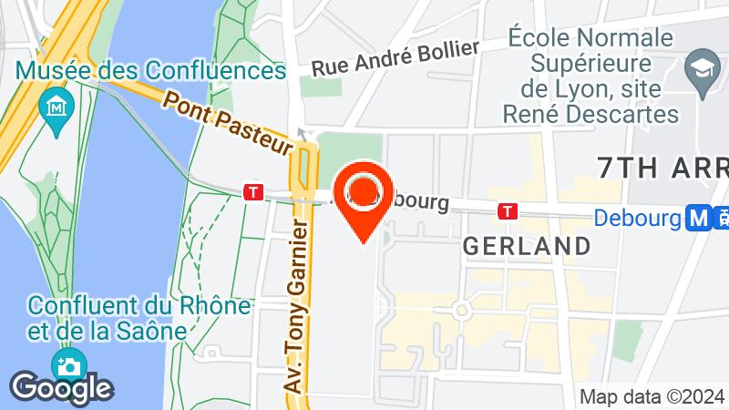 Map of La Halle Tony Garnier location