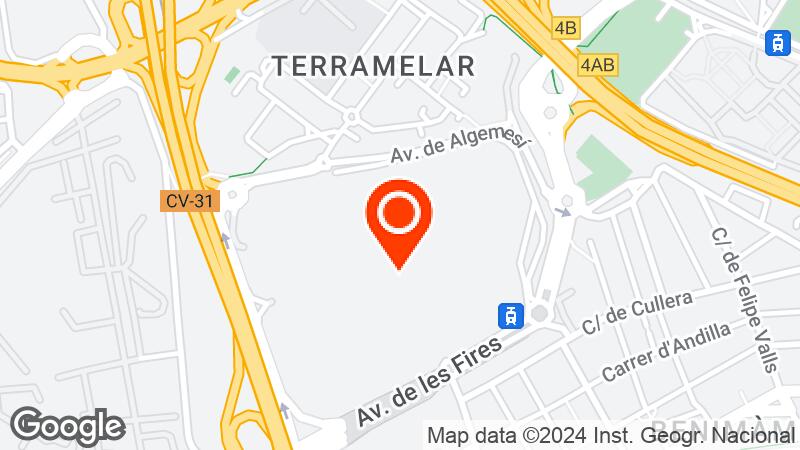 Map of Feria Valencia location