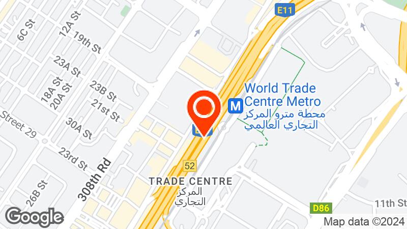 Map of Dubai World Trade Centre location