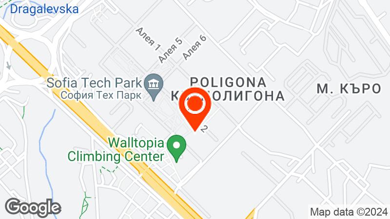 Map of Sofia Tech Park location