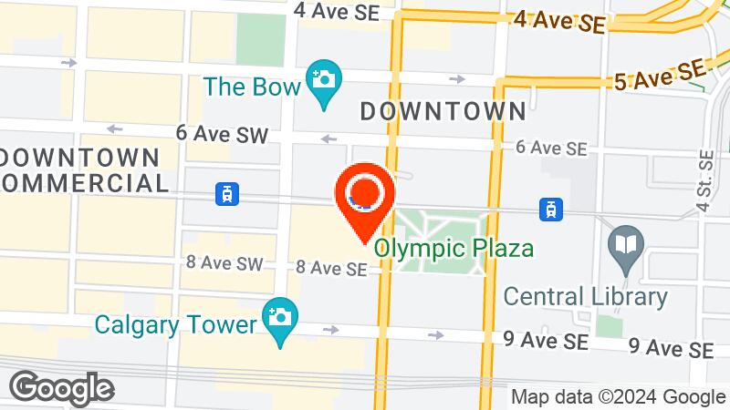Map of Calgary TELUS Convention Centre location