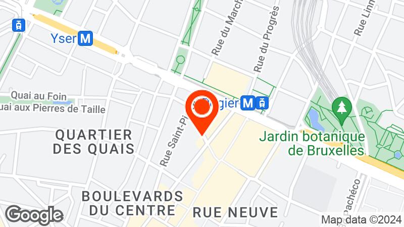 Map of Hotel Le Plaza Brussels location
