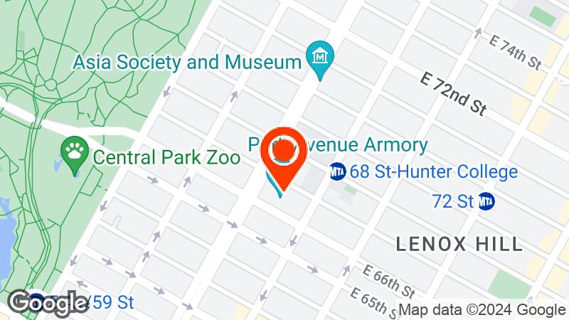 Map of Park Avenue Armory location