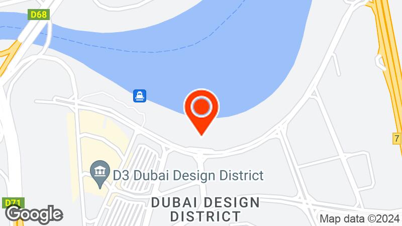 Map of Waterfront Terrace Dubai Design District location