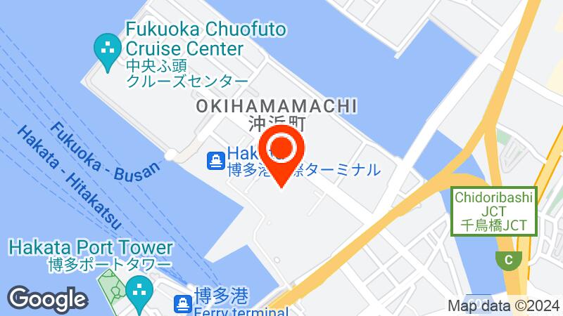 Map of Marine Messe Fukuoka Hall A location