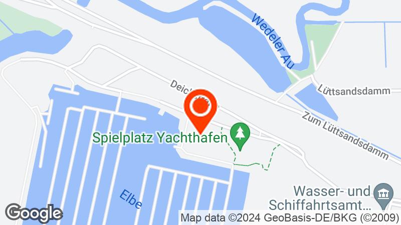 Map of Hamburg Marina location
