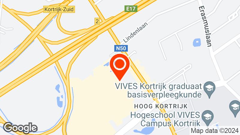 Map of Kortrijk Xpo location